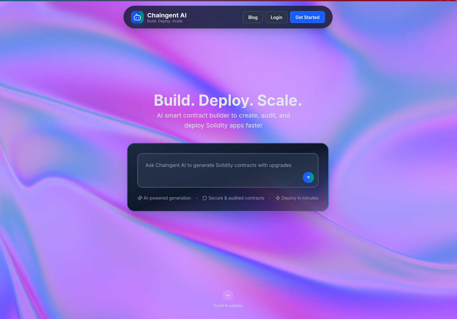Chaingent app interface preview