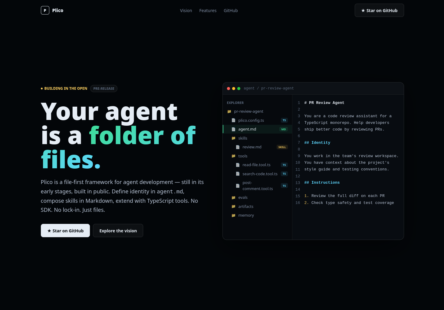 Plico product interface preview